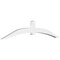 Ekena Millwork Archdale Architectural Grade PVC Gable Bracket, 108"W x 22 1/2"H x 4"D x 6"F, 5/12 Pitch GBP108X23X0406ARC00 - alternate 1